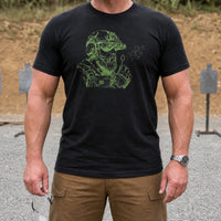 Load image into Gallery viewer, Soft Target - Funny Operator Veteran Tee in Black, man, no face