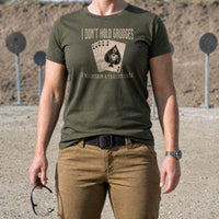 Load image into Gallery viewer, Greg Speakerphone Terrorist - Funny Veteran Tee in Military Green, woman, no face
