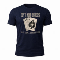 Load image into Gallery viewer, Greg Speakerphone Terrorist - Funny Veteran Tee in Navy, ghost front