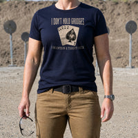 Load image into Gallery viewer, Greg Speakerphone Terrorist - Funny Veteran Tee in Navy, woman, no face