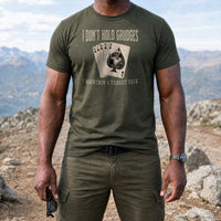 Load image into Gallery viewer, Karen Complaint Commander - Funny Veteran Tee in Military Green, man, no face