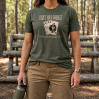 Load image into Gallery viewer, Karen Complaint Commander - Funny Veteran Tee in Military Green, woman, no face