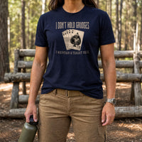Load image into Gallery viewer, Karen Complaint Commander - Funny Veteran Tee in Navy, woman, no face