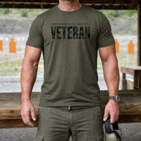 Load image into Gallery viewer, Certified High Mileage Veteran - Veterans Day Tee in Military Green, man, no face