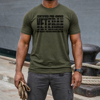 Load image into Gallery viewer, Certified Pre-Owned Veteran - Veterans Day Tee in Military Green, man, no face