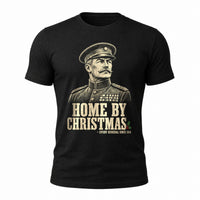 Load image into Gallery viewer, Home By Christmas - Funny Military Christmas Veteran Shirt in Black, ghost front