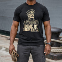 Load image into Gallery viewer, Home By Christmas - Funny Military Christmas Veteran Shirt in Black, man, no face