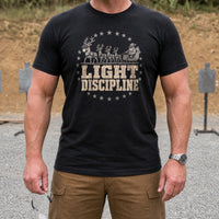 Load image into Gallery viewer, Light Discipline - Funny Tactical Santa Veteran Shirt in Black, man, no face