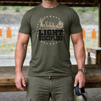 Load image into Gallery viewer, Light Discipline - Funny Tactical Santa Veteran Shirt in Military Green, man, no face